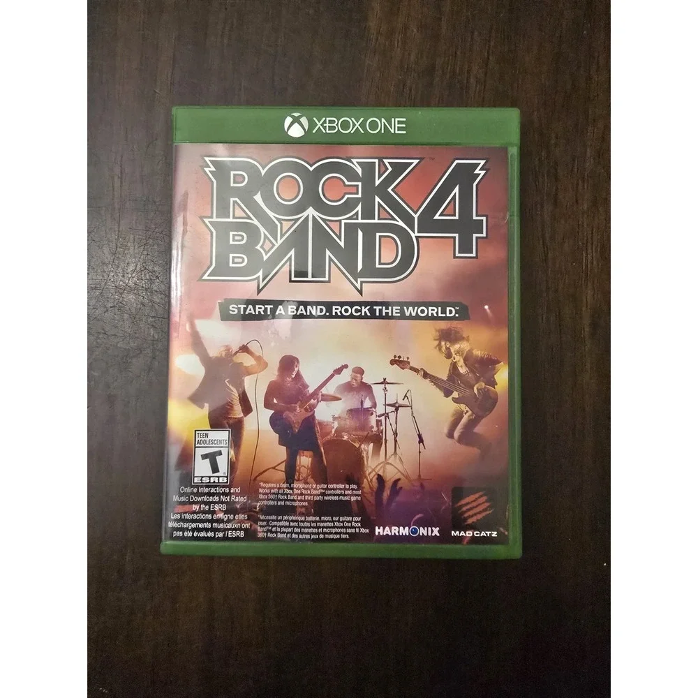 Rock Band 4 (Microsoft Xbox One, 2015) Game & Case